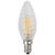 Лампа светодиодная филаментная ЭРА E14 5W 2700K прозрачная F-LED BTW-5W-827-E14