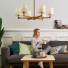 Подвесная люстра Imperium Loft Jorgenson D85 White/Light Wood 203575-26