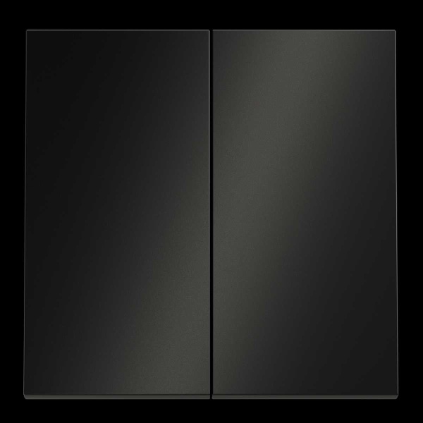 Клавиши для выключателя/переключателя двухклавишного, S70 Metal (антрацит) Voltum VLSM000312