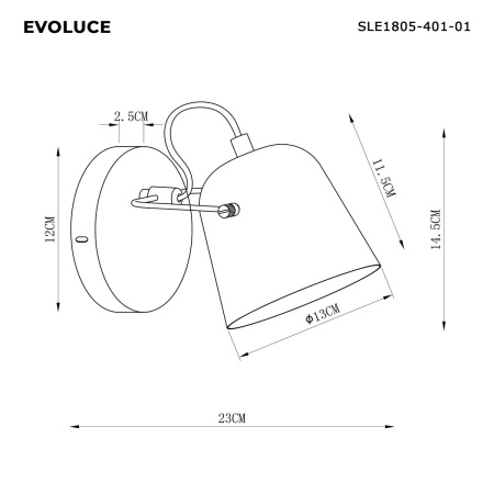Настенный светильник Evoluce SLE1805-401-01
