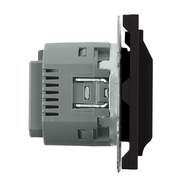 Выключатель карточный (механизм) Stekker 250В 40А Эмили RSW40-5114-05 черный уголь soft touch 50700