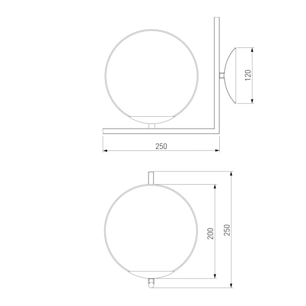Бра Eurosvet Frost 70153/1 латунь