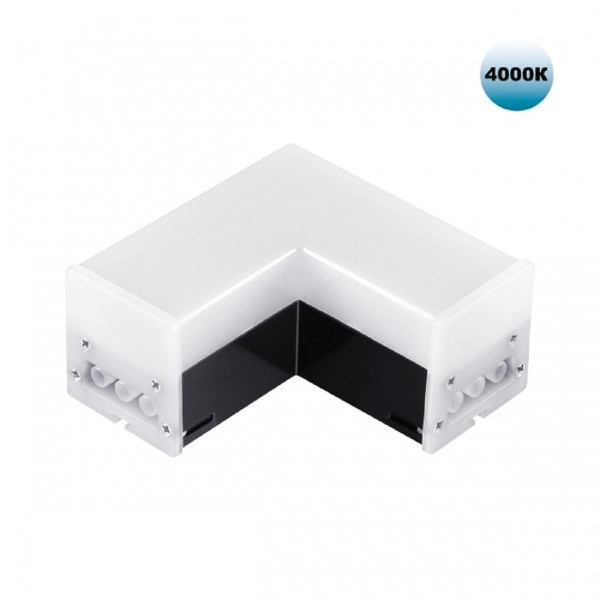 Светильник-соединитель L-образный (2 сетевых входа) Novotech Over Bits 359116 Светильник-соединитель L-образный (2 сетевых входа) Novotech Over Bits 359116