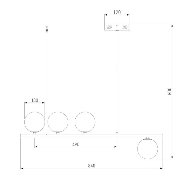 Подвесная люстра Eurosvet Fredo 70136/4 золото