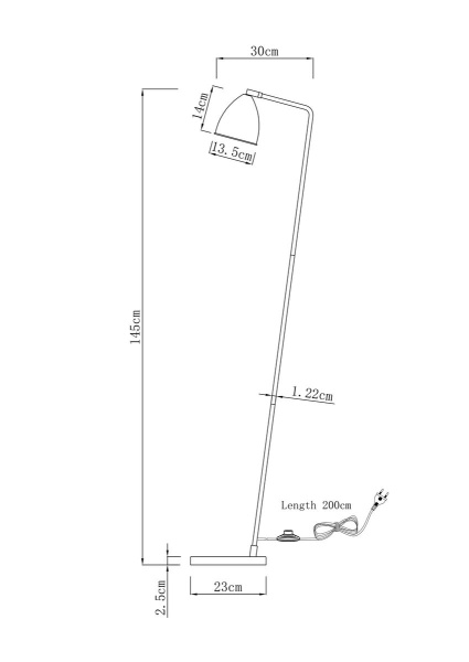 Торшер Moderli Otto V11001-F