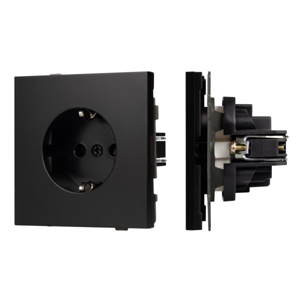 Механизм электрической розетки SCT-TENDO-MEU1-PL-BK (230V, 16A) Arlight 054079