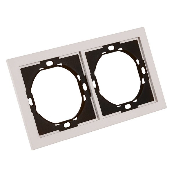 Рамка 2-местная, Stekker Мия, PFR00-3002-08, пудровый жемчуг 50487