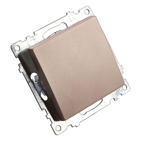 Выключатель одноклавишный Stekker Катрин шампань GLS10-7103-02 39589