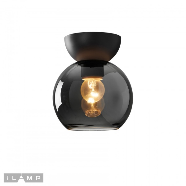 Потолочный светильник iLamp Mono C6079-1 BK+SM