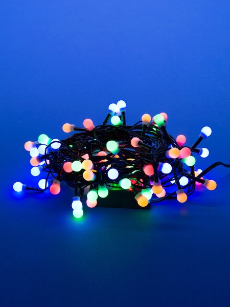 Светодиодная гирлянда Uniel Разноцветные шарики-1 220V разноцветный ULD-S0500-100/DGA Multi IP20 Colorballs-1 UL-00005471