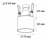 Встраиваемый светильник Italline DL 3025 white