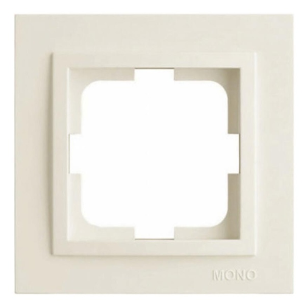 Рамка 1-постовая Mono Electric Despina слоновая кость 102-010000-160