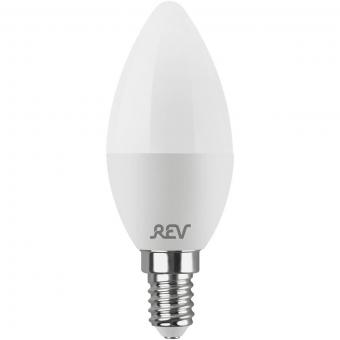 Лампа светодиодная REV C37 Е14 9W 6500K холодный белый свет свеча 32509 3