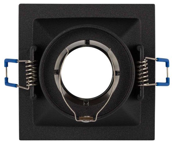 Светильник встраиваемый декоративный ЭРА KL102 BK/CH под лампу MR16 GU5.3 черный/хром Б0056356