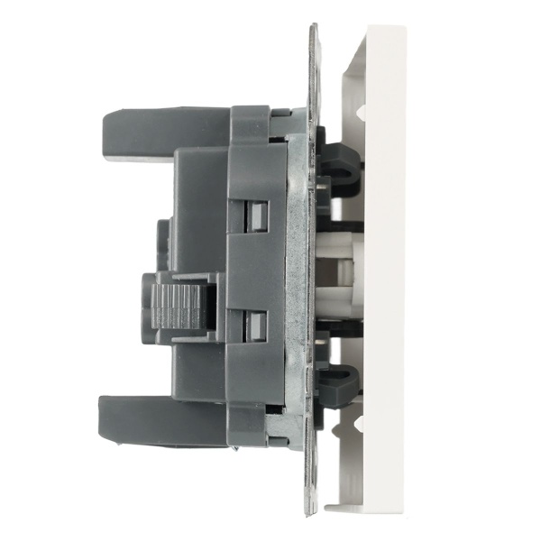 Выключатель 1-клавишный (механизм), СЗК, Stekker, 250В, 10А Эмили, RSW10-5103-01ZK, белый фарфор, soft touch 50230