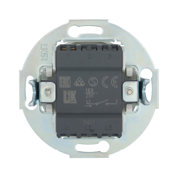 Выключатель LK Studio одноклавишный (схема 1) 16 А, 250 В (белый) Vintage 880104-1