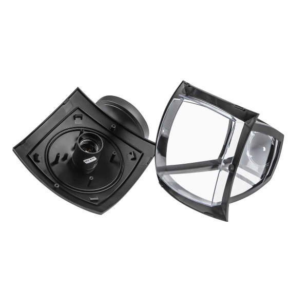 Садово-парковый светильник ЭРА «Дели 2» НБУ 07-40-002 черный 4-гранный настенный IP44 Е27 max 60Вт Б0051186