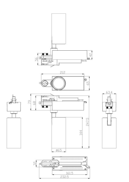 Трековый светодиодный светильник ЭРА SТR-30-36-40K-B20 Б0049763