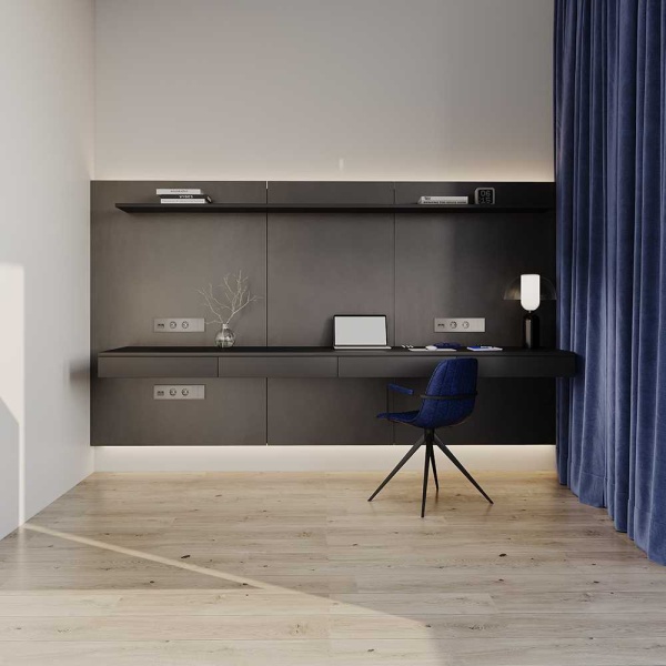 Розетка встраиваемая Voltum S70 с заземлением и защитными шторками, 16А, (кашемир) VLS040203