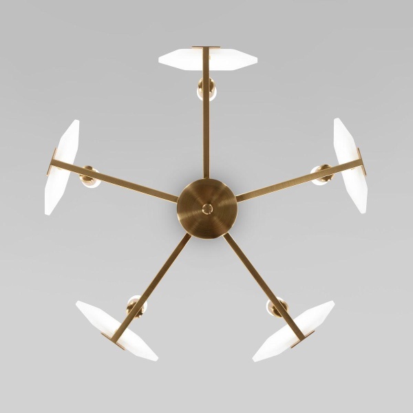 Потолочная люстра Eurosvet Marble 60158/5 латунь