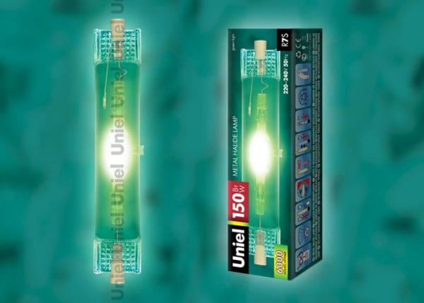 Лампа металлогалогеновая Uniel R7s 150W прозрачная MH-DE-150/GREEN/R7s 03802 Лампа металлогалогеновая Uniel R7s 150W прозрачная MH-DE-150/GREEN/R7s 03802