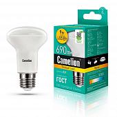 Лампа светодиодная Camelion E27 9W 3000K LED9-R63/830/E27 13476
