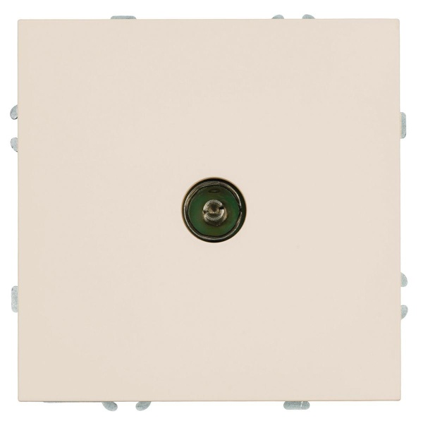 Розетка телевизионная 1-местная (механизм), Stekker, 75 Ом, 5-862МГц Эмили, RST00-5108-08, кашемир, soft touch 49901