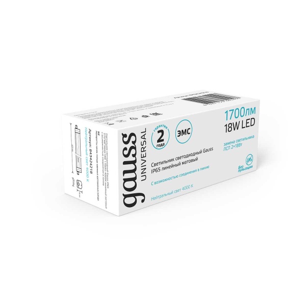 Накладной светодиодный светильник Gauss 843424218 Накладной светодиодный светильник Gauss 843424218