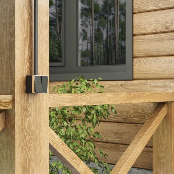 Выключатель двухклавишный влагозащищенный Werkel Gallant черный/хром W5020235 4690389164286