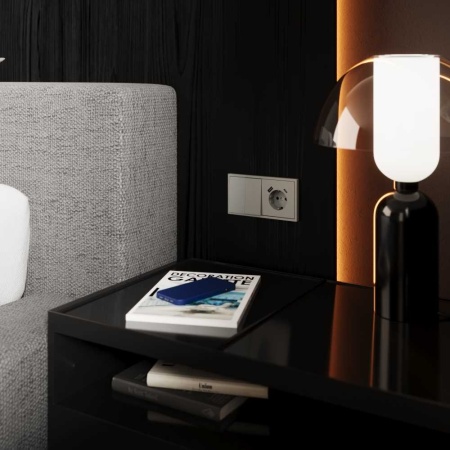 Перекрестный переключатель встраиваемый S70 двухклавишный 10А, (сталь) Voltum VLS020505