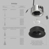 Точечный светодиодный светильник Denkirs Shine Glow DK2430-BK