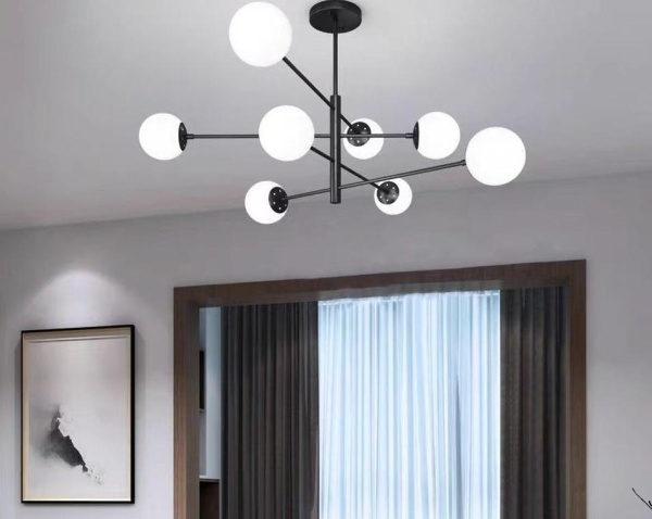 Люстра подвесная Alfa Light F3824-18 GAB+BK E27*10