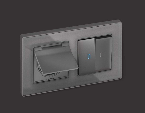 Лицевая панель розетки AMBRELLA VOLT AP6580
