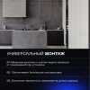Перекрестный переключатель встраиваемый Voltum S70 одноклавишный 10А, (графит) VLS010507