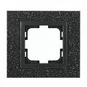 Рамка 1-постовая Mono Electric Style Granit чёрный гранит 107-610000-160