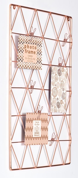 Фоторамка Innova PM09953 Ф/рамка Metal Wire Clip, роз.золото, металл (6/144) Б0037323