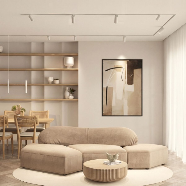 Трековый светодиодный светильник Denkirs Simple Spot DK8120-WH
