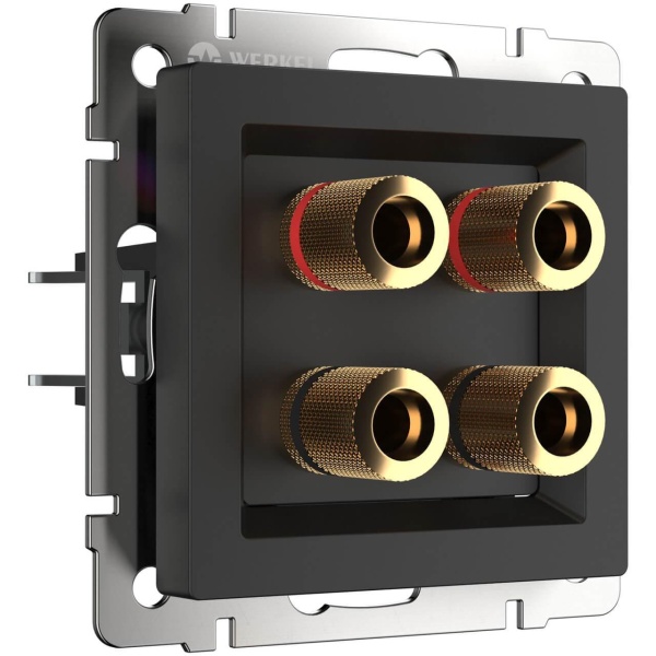 Акустическая розетка Werkel черный матовый W1185008 4690389157059 Акустическая розетка Werkel черный матовый W1185008 4690389157059