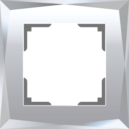 Рамка на 1 пост Werkel Diamant зеркальный W0011220 4690389158803