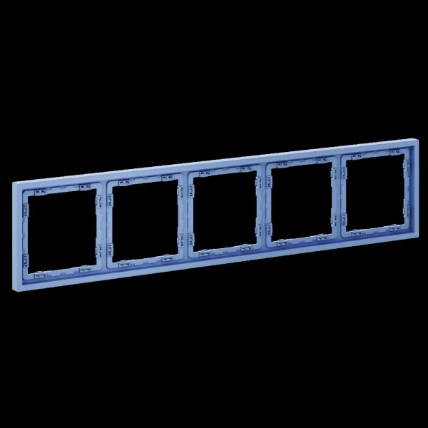 Рамка пластиковая S70 на 5 постов, (деним) Voltum VLS100515