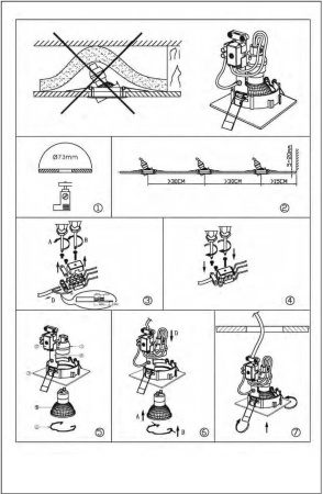 Встраиваемый светильник Lucide Focus 11002/05/36