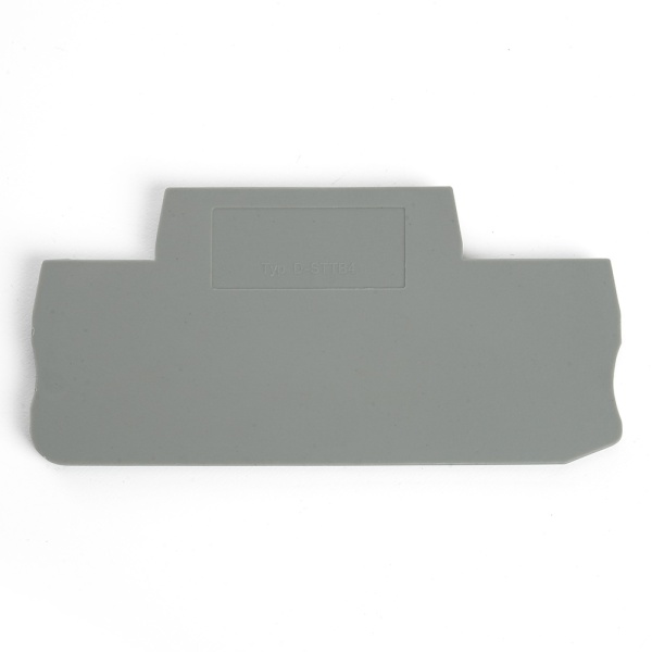 LD563-1-40 Торцевая заглушка для ЗНИ LD555 4 мм²  (JXB ST 4), серый STEKKER