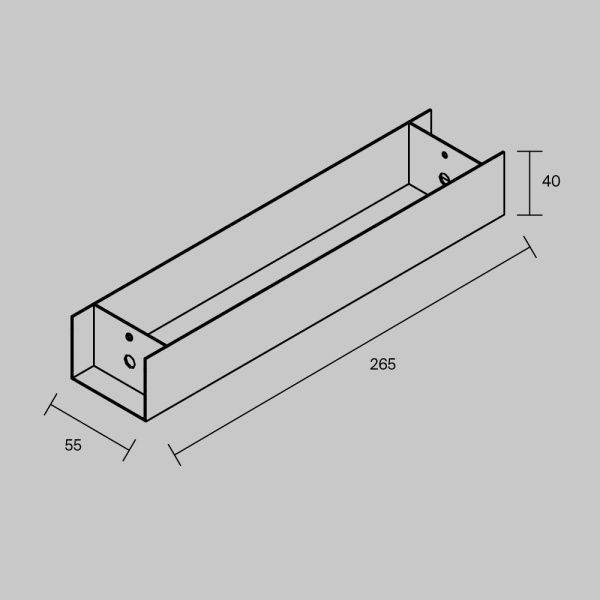 Основание для блока питания для подвесных шинопрводов Maytoni Technical ARITY Accessories for tracks Arity TRA233-BB-B