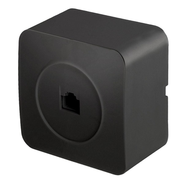 Розетка компьютерная RJ-45 Stekker София черный матовый MST00-20-05 49483