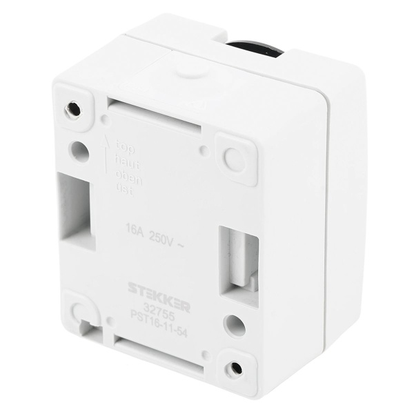 Розетка 1-местная с крышкой Stekker Велена PST16-11-54 32755