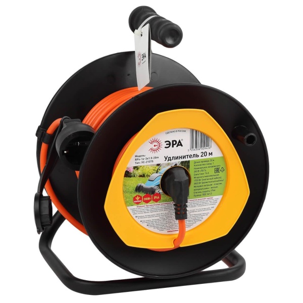 Удлинитель силовой ЭРА RPx-1e-3x1.5-20m Б0046837 Удлинитель силовой ЭРА RPx-1e-3x1.5-20m Б0046837