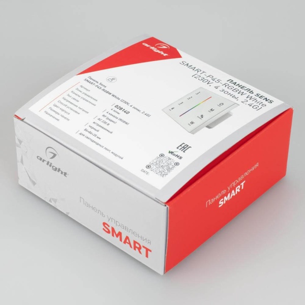 Панель управления Arlight Sens Smart-P45-RGBW White 028140 Панель управления Arlight Sens Smart-P45-RGBW White 028140
