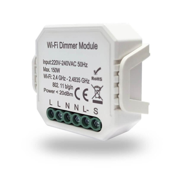 Wi-Fi реле-диммер одноканальное Denkirs 1x150Вт RL1003-DM Wi-Fi реле-диммер одноканальное Denkirs 1x150Вт RL1003-DM