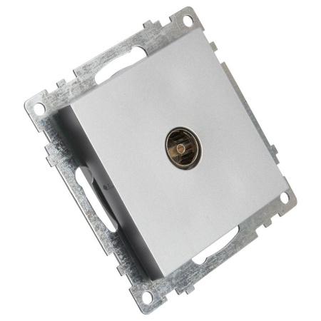 ТВ-розетка Stekker Катрин серебро GLS00-7108-03 39586