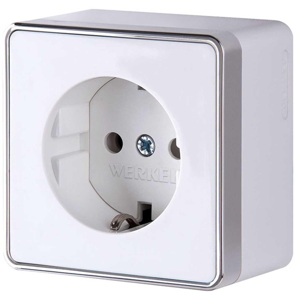 Розетка с заземлением Werkel Gallant белый W5071001 4690389164460